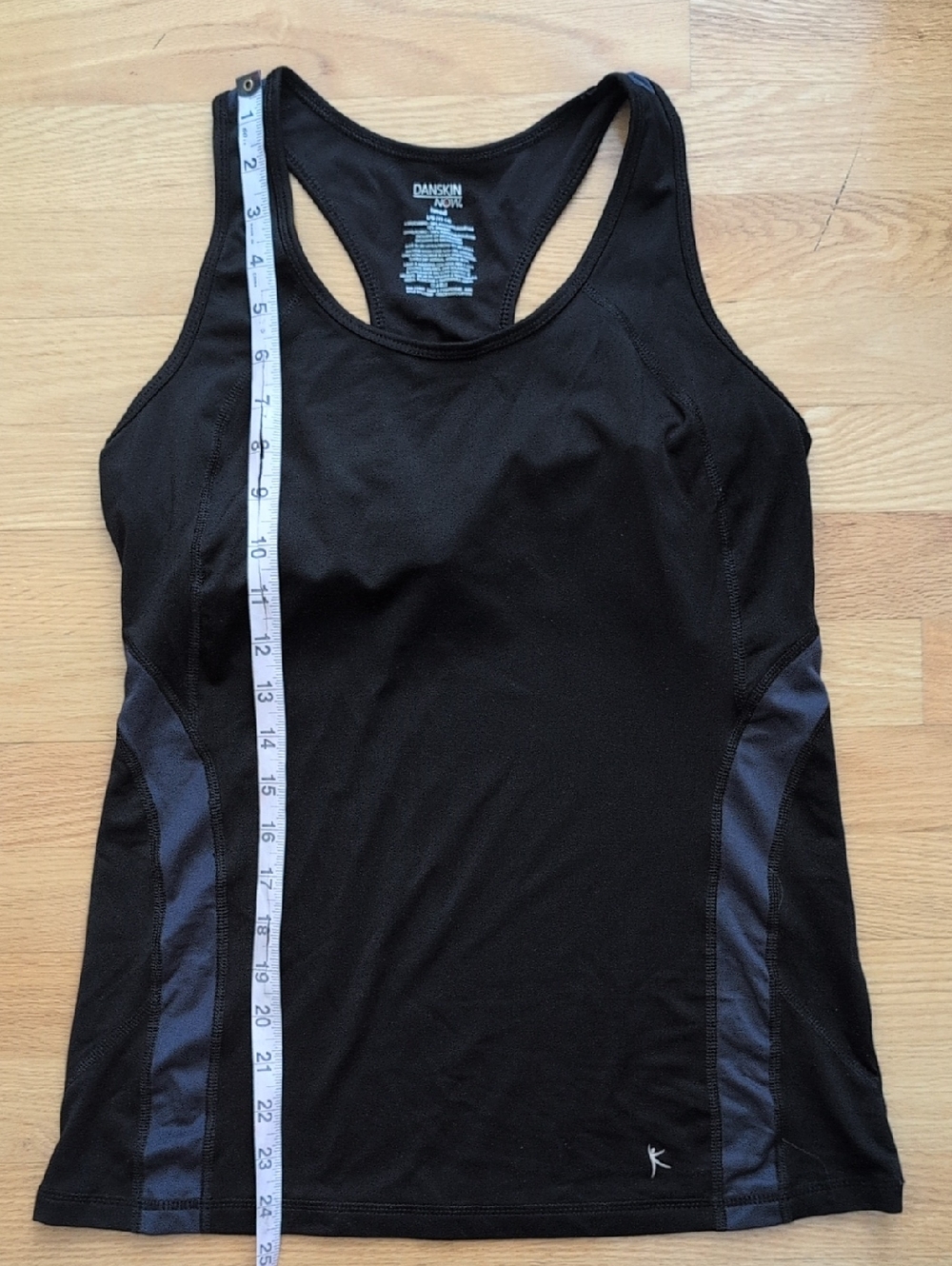 Danskin Now Dri More Fitted Racerback Tank Top With Built In Bra - Picture 3 of 6
